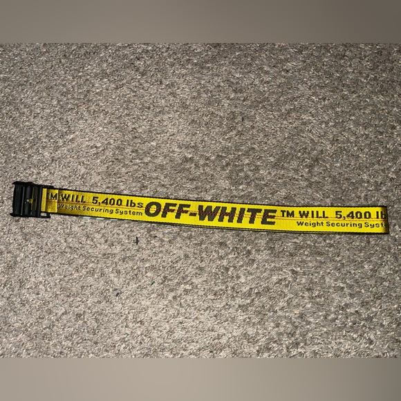 OFF WHITE INDUSTRIAL BELT - YELLOW/BLACK - Picture 2 of 5
